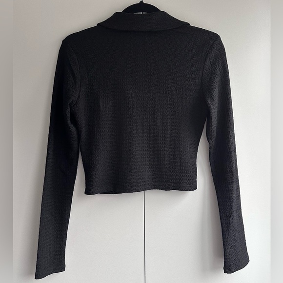 Princess Polly Trey Long Sleeve Top in Black - Size 4 - Picture 8 of 10